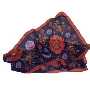 Anna Sui Butterflies and Roses Sheer Scarf